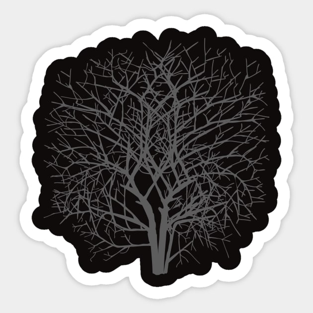 Dark silhouette Sticker by Alexzel